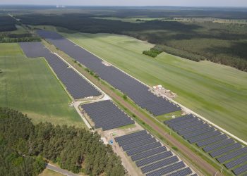 Luftbild Solarpark Teilabschnitt